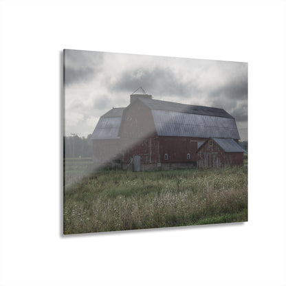 U R There Photography Glover Road Reds Rustic Farmhouse Acrylic Wall Print