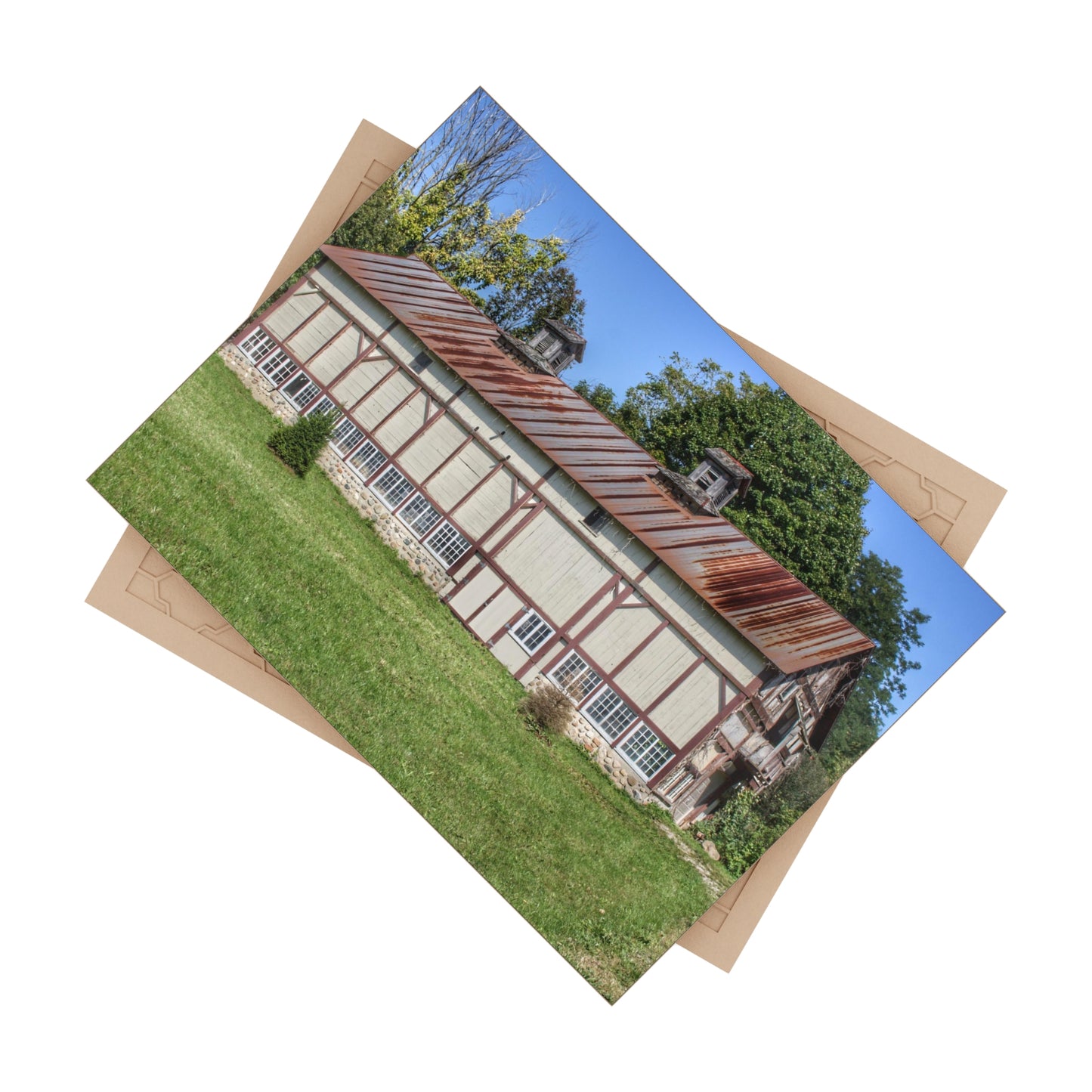 U R There Photography Bordman Road Rusted Rustic Farmhouse Decorative Ceramic Tile