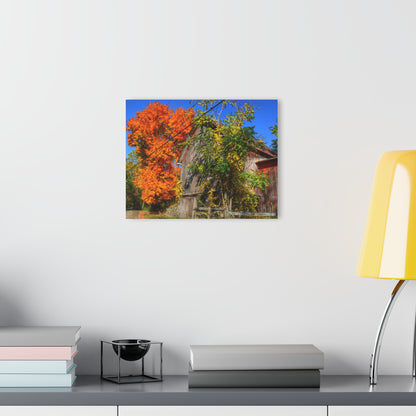 U R There Photography Oxford Rusted Red in Fall Rustic Farmhouse Acrylic Wall Print