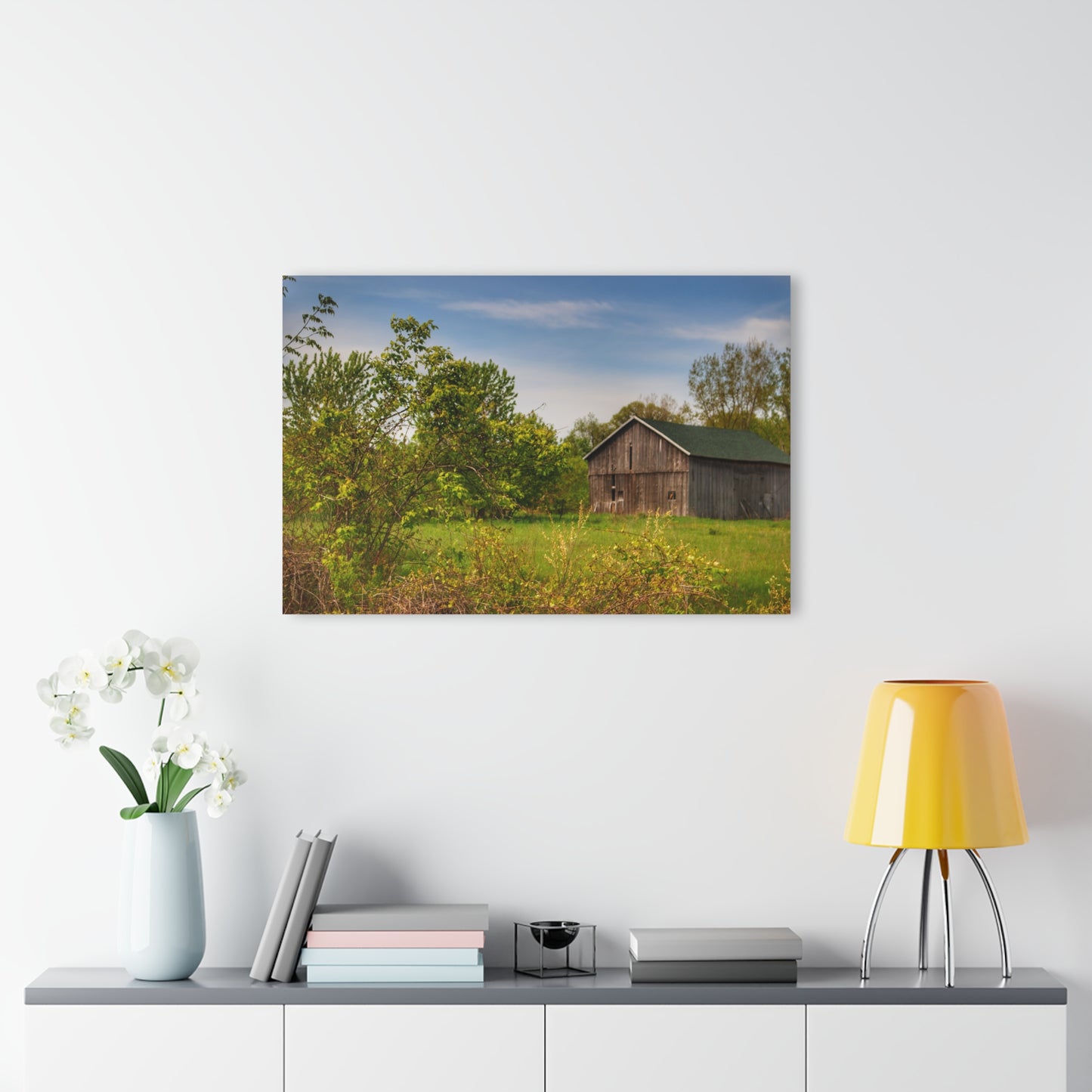 U R There Photography North Branch Little Grey Rustic Farmhouse Acrylic Wall Print