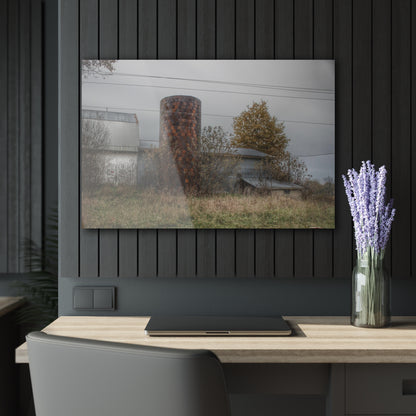 U R There Photography Bordman Road Grey Rustic Farmhouse Acrylic Wall Print