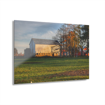 U R There Photography Peck Road White Rustic Farmhouse Acrylic Wall Print