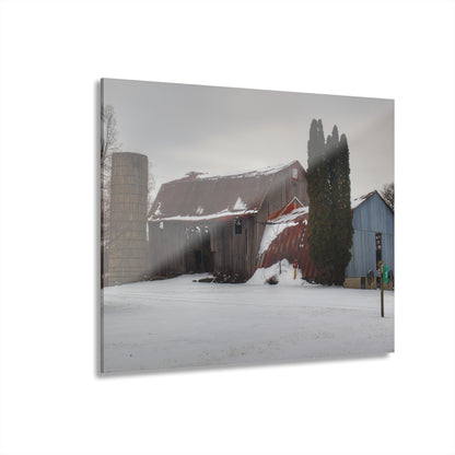 U R There Photography Unionville Grey Rustic Farmhouse Acrylic Wall Print