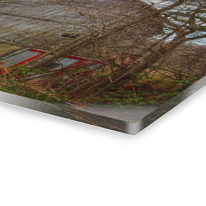 U R There Photography West Murphy Lake Road Grey Rustic Farmhouse Acrylic Wall Print