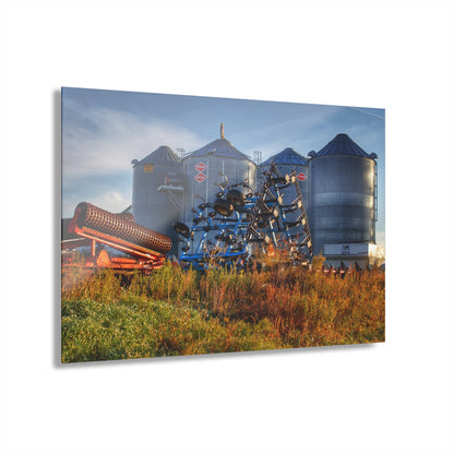 U R There Photography Peck Road Grain Silos Rustic Farmhouse Acrylic Wall Print