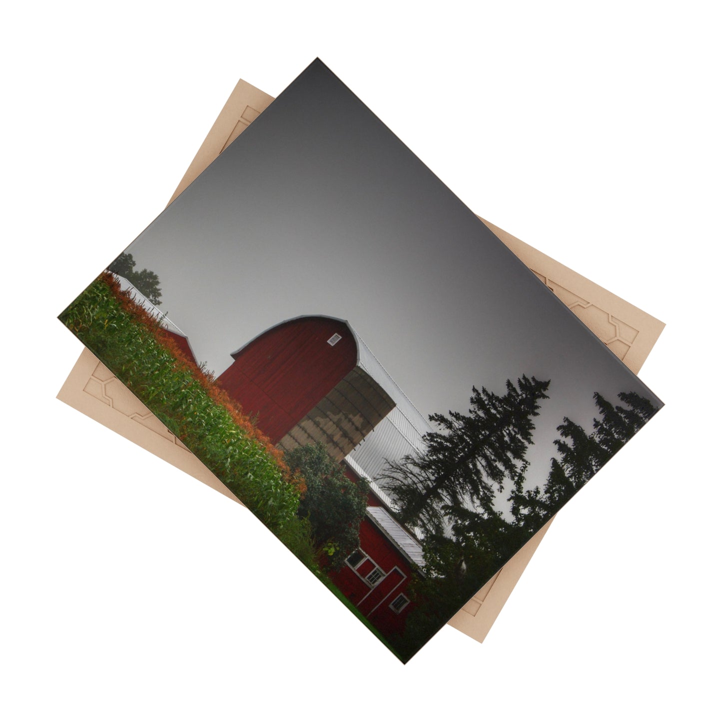 U R There Photography Beyond the Fog on Haines Rustic Farmhouse Decorative Ceramic Tile