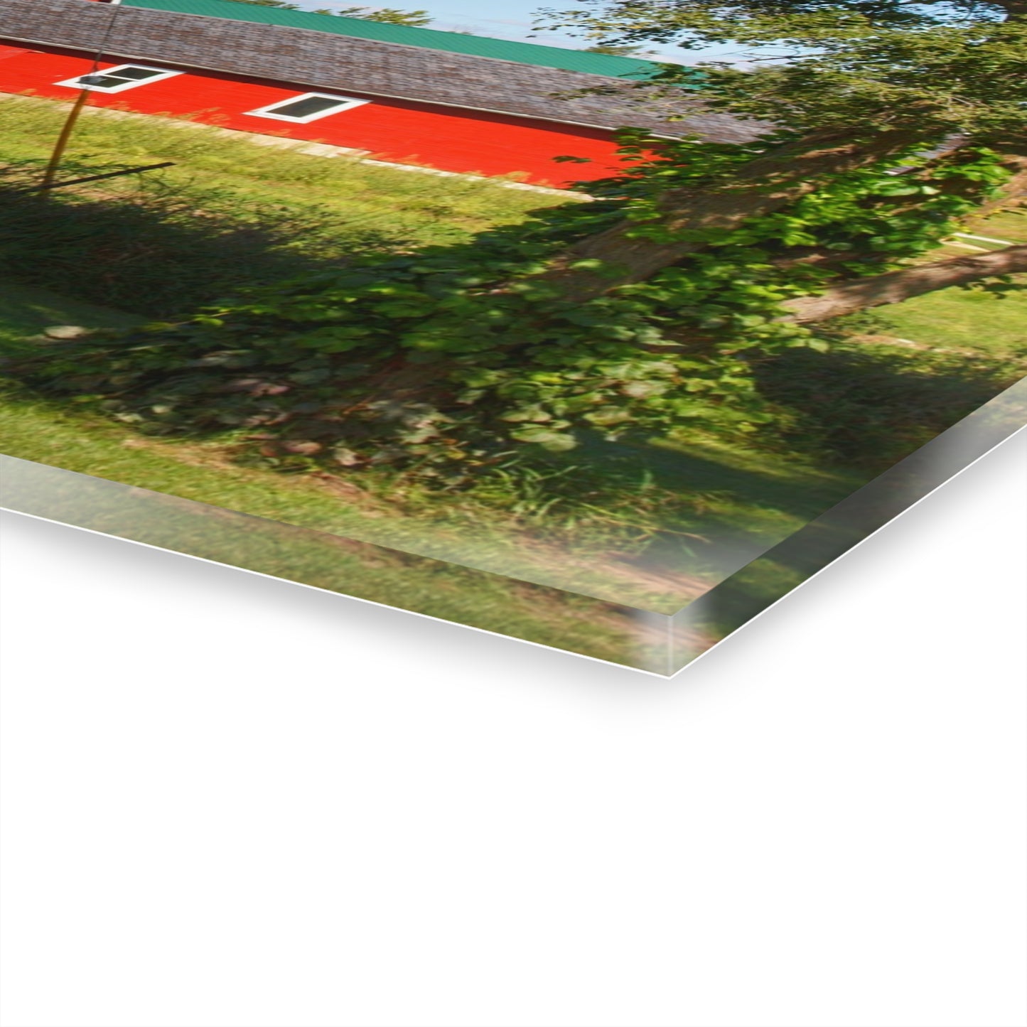 U R There Photography Lake Pleasant Reds II Rustic Farmhouse Acrylic Wall Print