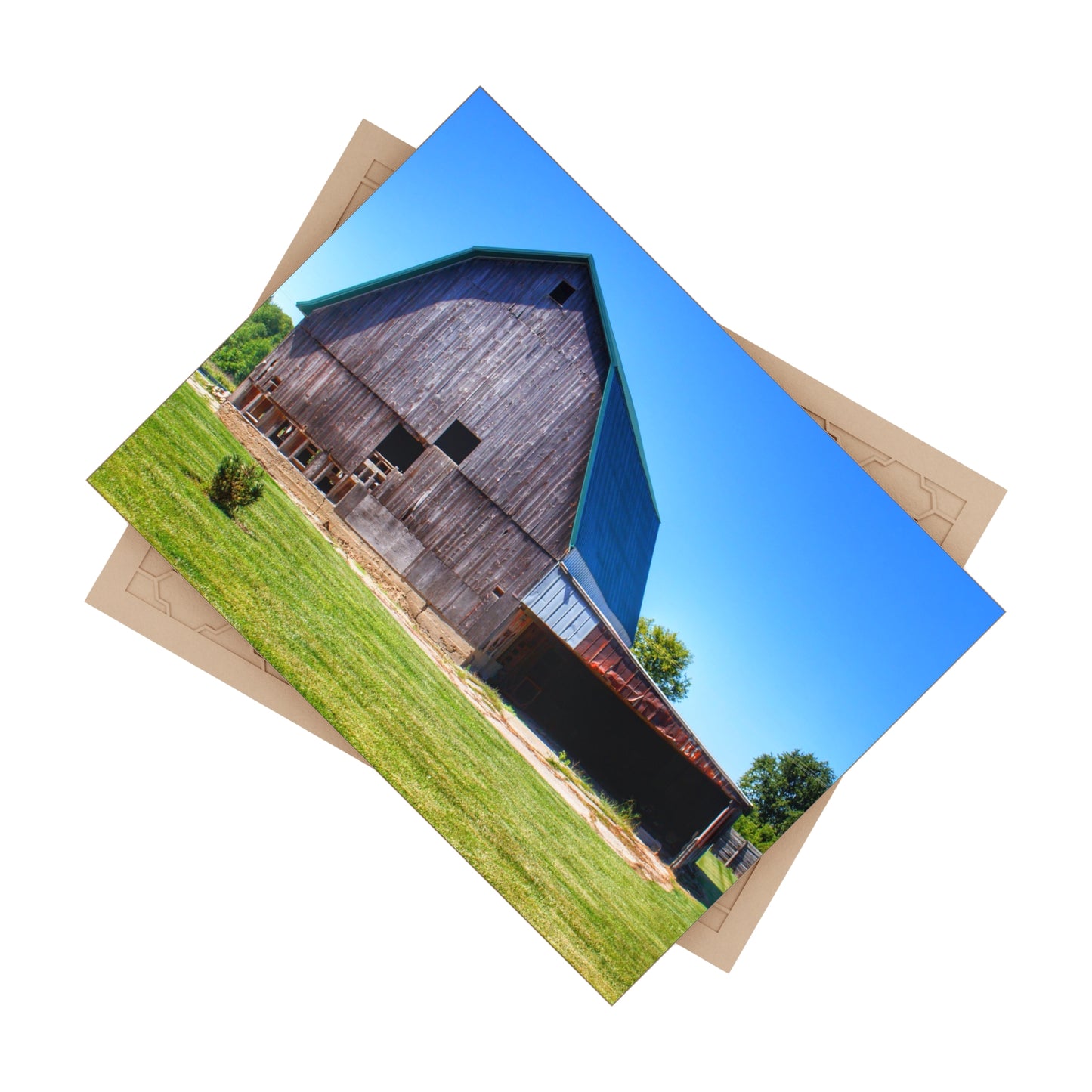 U R There Photography Bishop Grey I Rustic Farmhouse Decorative Ceramic Tile