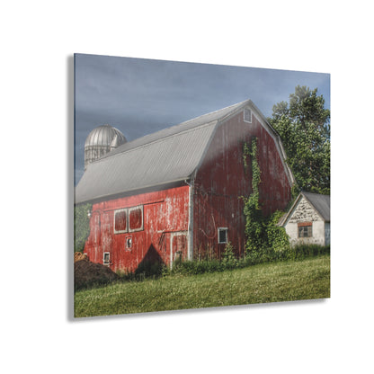U R There Photography Stanley Road Red in Summer I Rustic Farmhouse Acrylic Wall Print