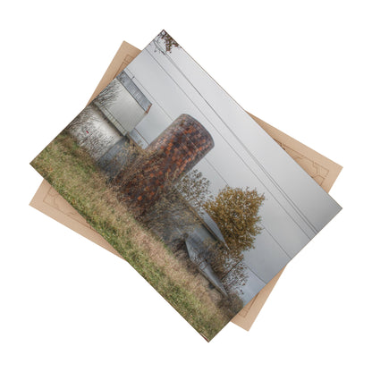 U R There Photography Bordman Road Grey Rustic Farmhouse Decorative Ceramic Tile