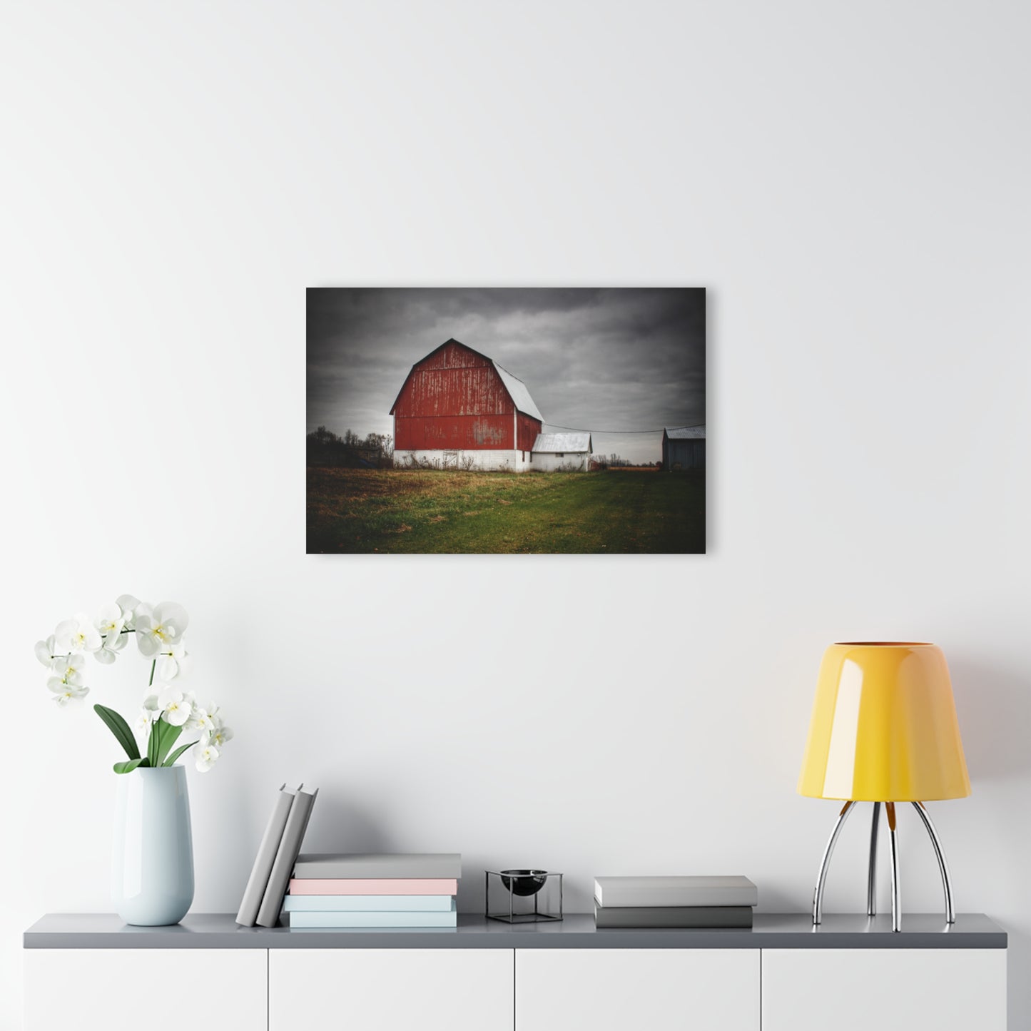 U R There Photography Mills Road Red II Rustic Farmhouse Acrylic Wall Print