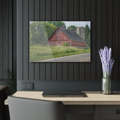 U R There Photography Metamora Red I Rustic Farmhouse Acrylic Wall Print