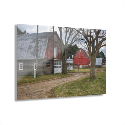 U R There Photography Peck Reds Rustic Farmhouse Acrylic Wall Print