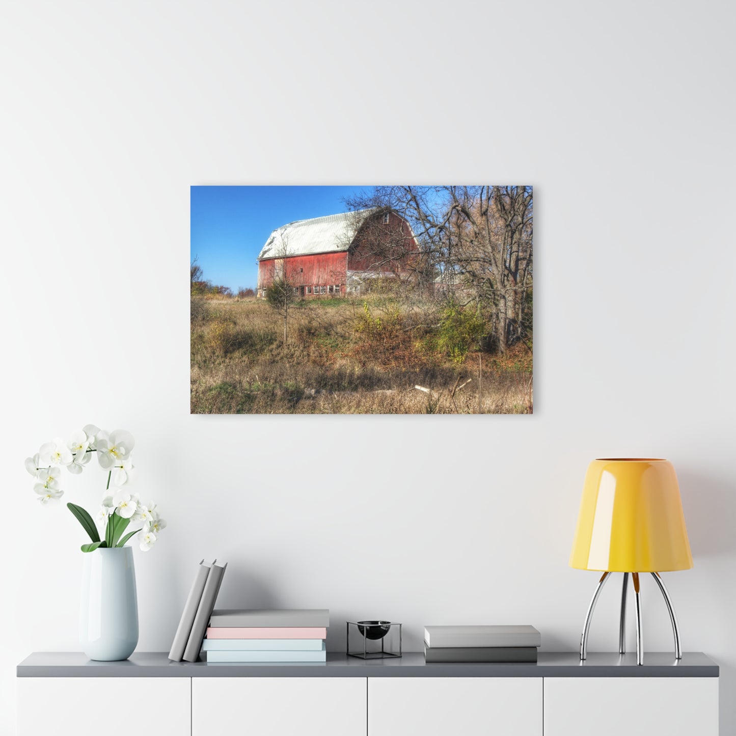 U R There Photography Hadley Red I Rustic Farmhouse Acrylic Wall Print
