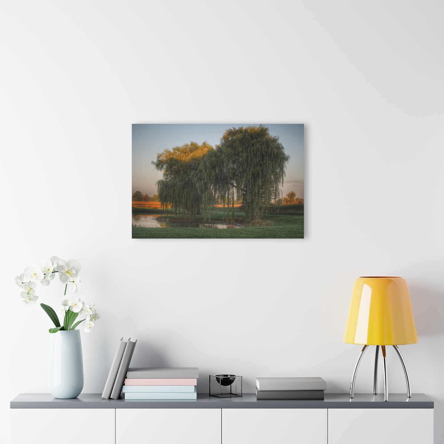 U R There Photography Sunrise on Willow Pond I Rustic Farmhouse Acrylic Wall Print