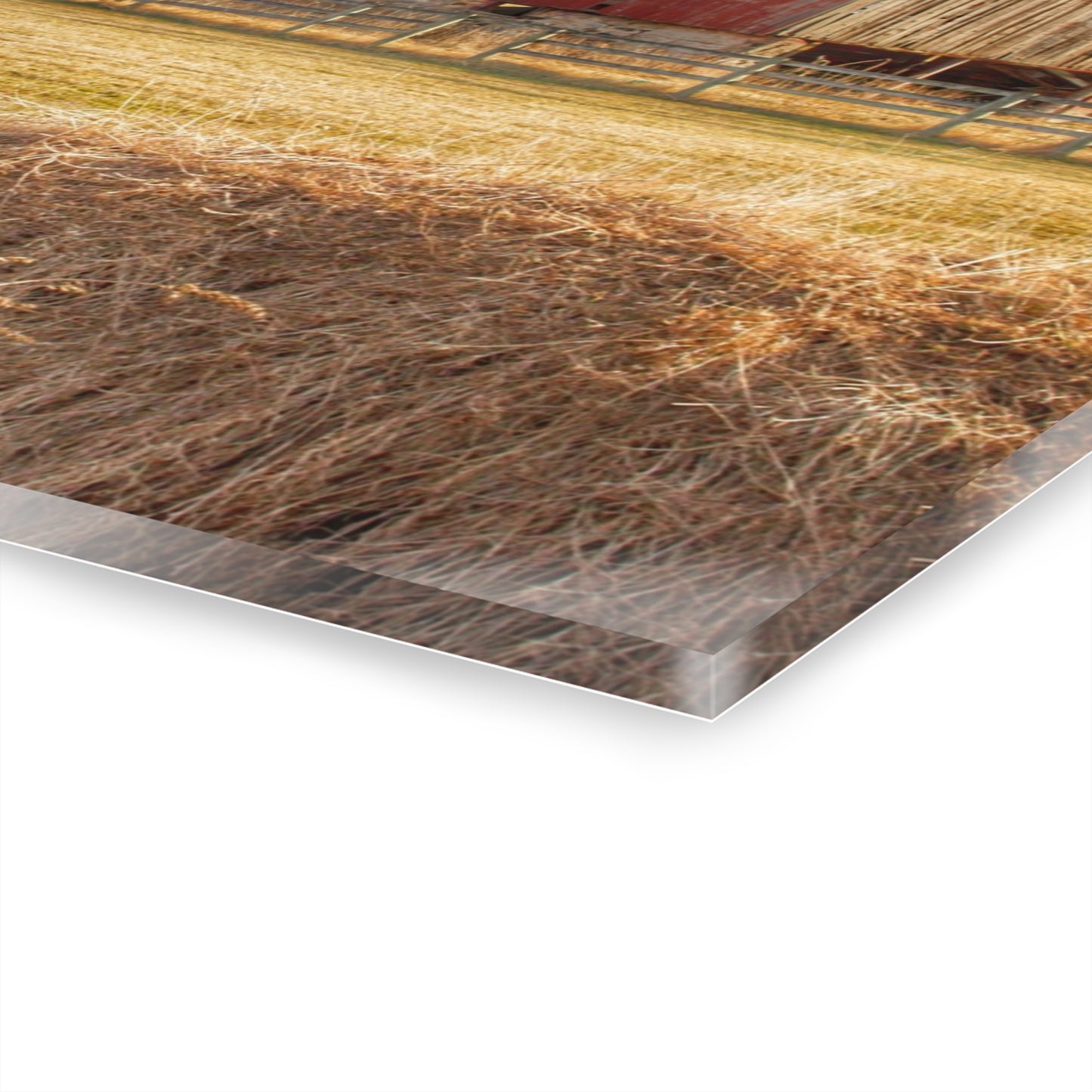 U R There Photography Irish Road Old Reds II Rustic Farmhouse Acrylic Wall Print