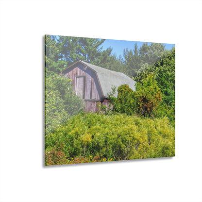 U R There Photography Saginaw Road Hidden Grey Rustic Farmhouse Acrylic Wall Print