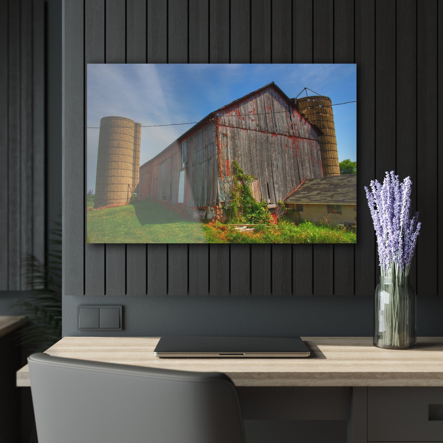 U R There Photography Marlette Red II Rustic Farmhouse Acrylic Wall Print