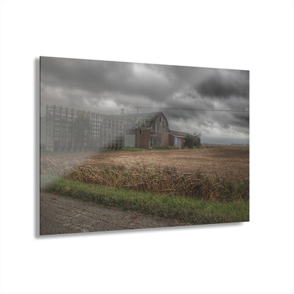 U R There Photography Weaver Road Brown Rustic Farmhouse Acrylic Wall Print