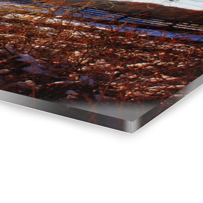 U R There Photography Groveland Red Rustic Farmhouse Acrylic Wall Print