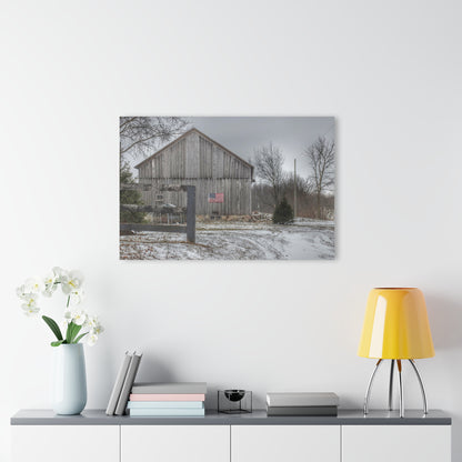 U R There Photography Sutton Road Patriot Grey I Rustic Farmhouse Acrylic Wall Print