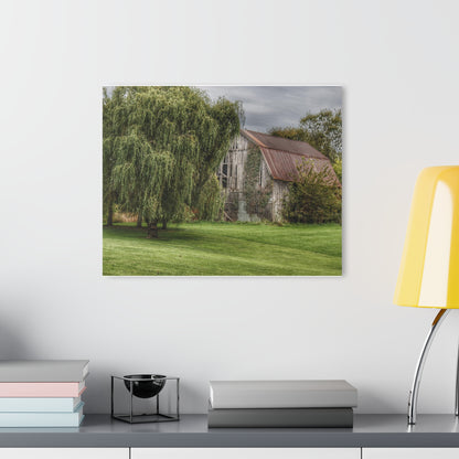 U R There Photography McDowell Road Grey Rustic Farmhouse Acrylic Wall Print