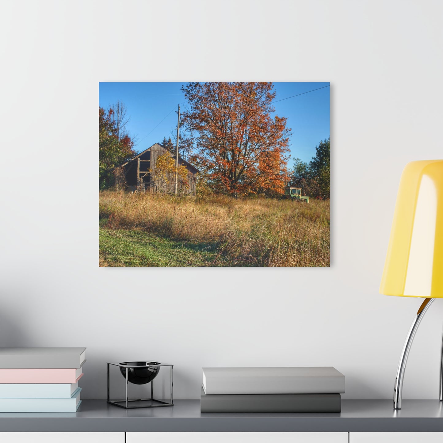 U R There Photography Clothier Road Grey Rustic Farmhouse Acrylic Wall Print