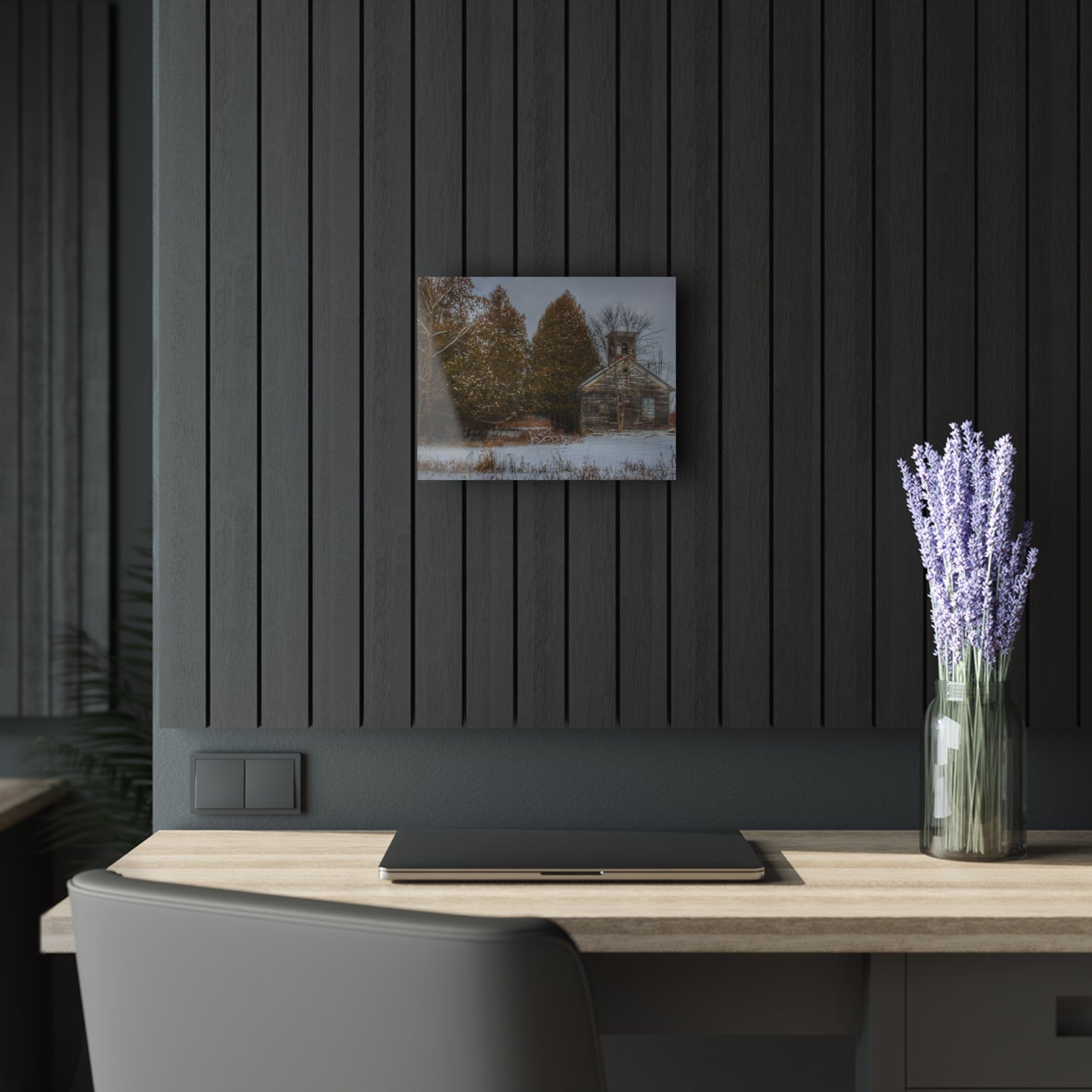 U R There Photography Vermilya Schoolhouse I Rustic Farmhouse Acrylic Wall Print