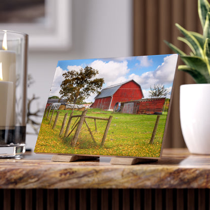 U R There Photography Beyond the Fence on Frances Road Rustic Farmhouse Decorative Ceramic Tile