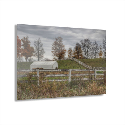 U R There Photography Millville Road Horses on the Hill Rustic Farmhouse Acrylic Wall Print