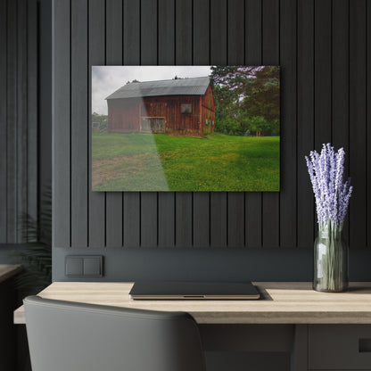 U R There Photography Rusted Red of Summer Rustic Farmhouse Acrylic Wall Print
