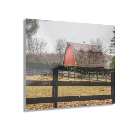 U R There Photography Beyond the Fence on Blood Road Rustic Farmhouse Acrylic Wall Print