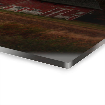 U R There Photography Hinson Road Reds I Rustic Farmhouse Acrylic Wall Print