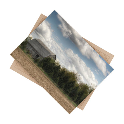 U R There Photography Sandusky Grey in the Pines Rustic Farmhouse Decorative Ceramic Tile