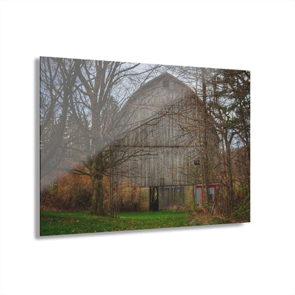U R There Photography West Murphy Lake Road Grey Rustic Farmhouse Acrylic Wall Print