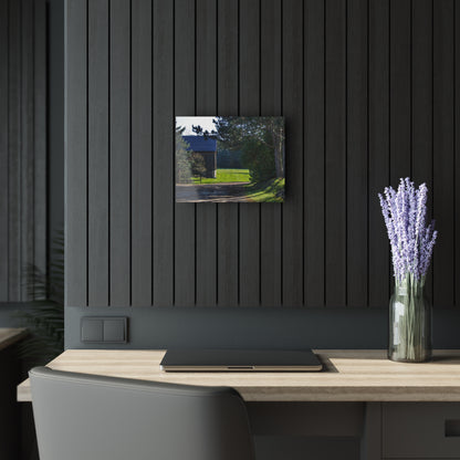 U R There Photography Hosner Road Hidden Grey Rustic Farmhouse Acrylic Wall Print