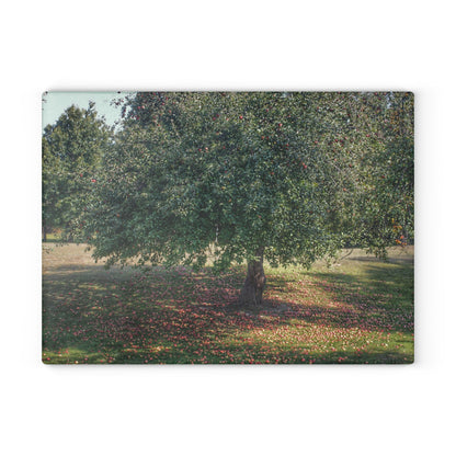 U R There Photography Apple Tree and Apples Rustic Farmhouse Tempered-Glass Cutting Board