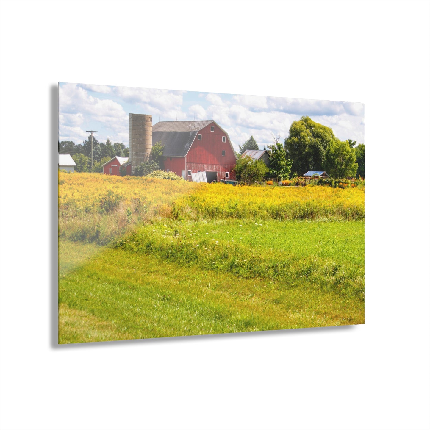 U R There Photography Starr Court Red I Rustic Farmhouse Acrylic Wall Print