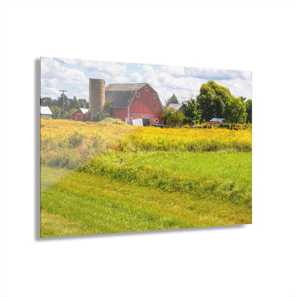 U R There Photography Starr Court Red I Rustic Farmhouse Acrylic Wall Print