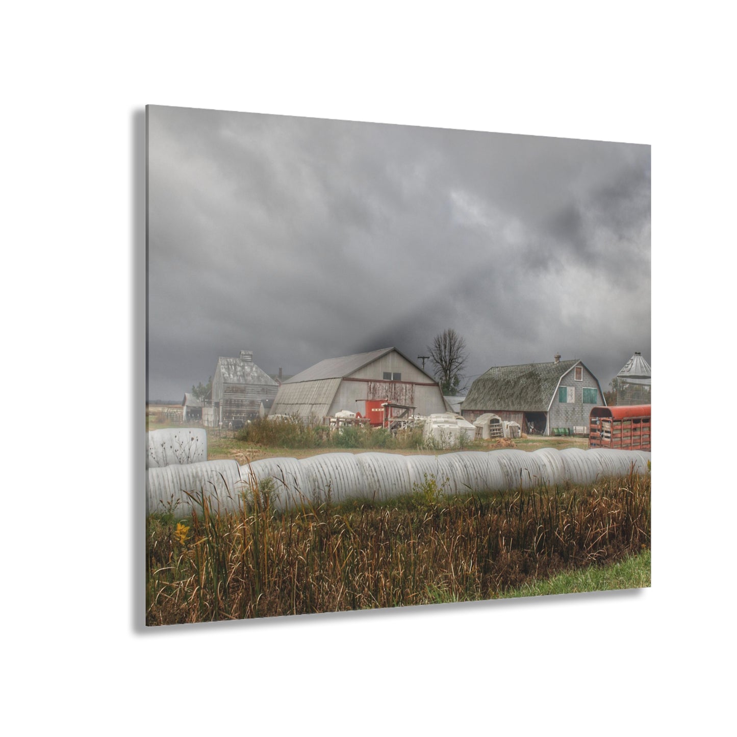 U R There Photography Waterman Road Grey I Rustic Farmhouse Acrylic Wall Print