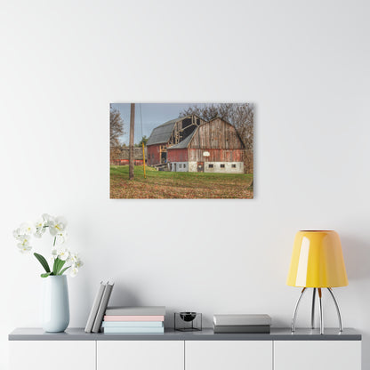 U R There Photography Crawford Road Old Red Rustic Farmhouse Acrylic Wall Print
