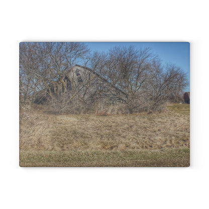 U R There Photography Fargo Road Forgotten Rustic Farmhouse Tempered-Glass Cutting Board