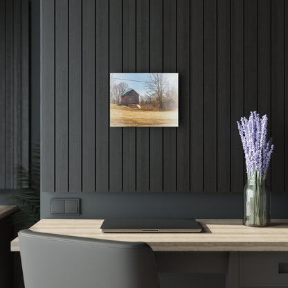 U R There Photography Klam Road Hillside Greys Rustic Farmhouse Acrylic Wall Print