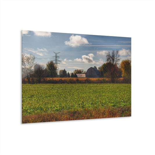 U R There Photography Wadsworth Road Grey Rustic Farmhouse Acrylic Wall Print