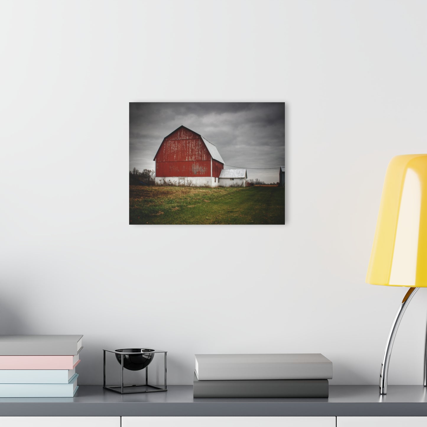 U R There Photography Mills Road Red II Rustic Farmhouse Acrylic Wall Print