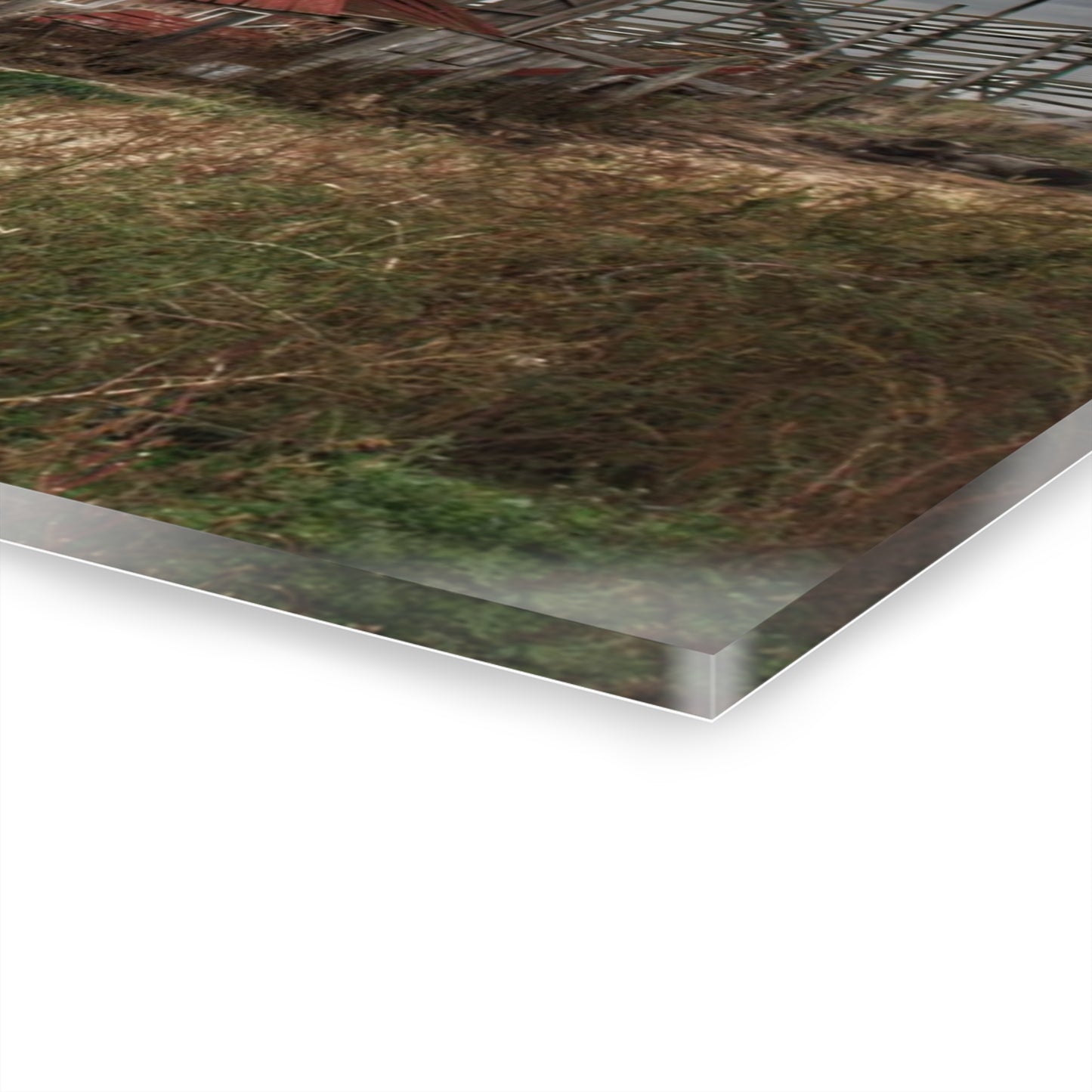 U R There Photography Hurds Corner Red II Rustic Farmhouse Acrylic Wall Print