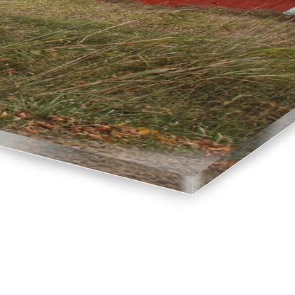 U R There Photography Horton Hilltop Red Rustic Farmhouse Acrylic Wall Print