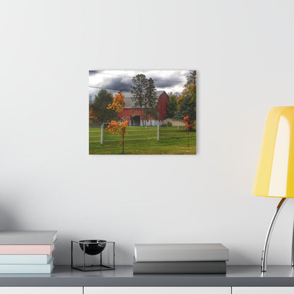 U R There Photography Farnsworth Road Red I Rustic Farmhouse Acrylic Wall Print