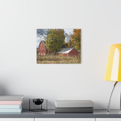 U R There Photography Bowers Road Red I Rustic Farmhouse Acrylic Wall Print