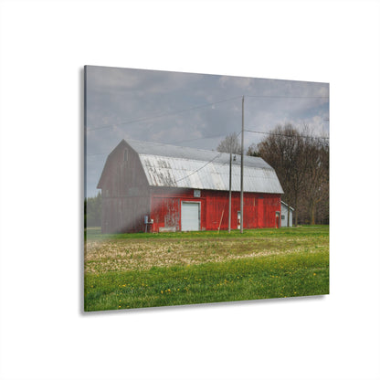 U R There Photography Coldwater Road Red I Rustic Farmhouse Acrylic Wall Print